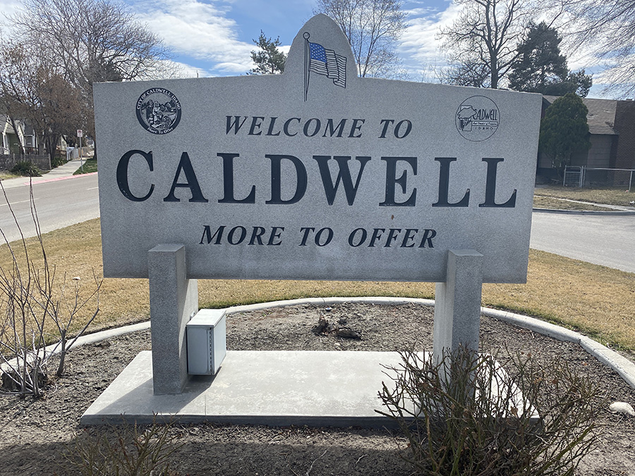 Welcome to Caldwell, Idaho sign