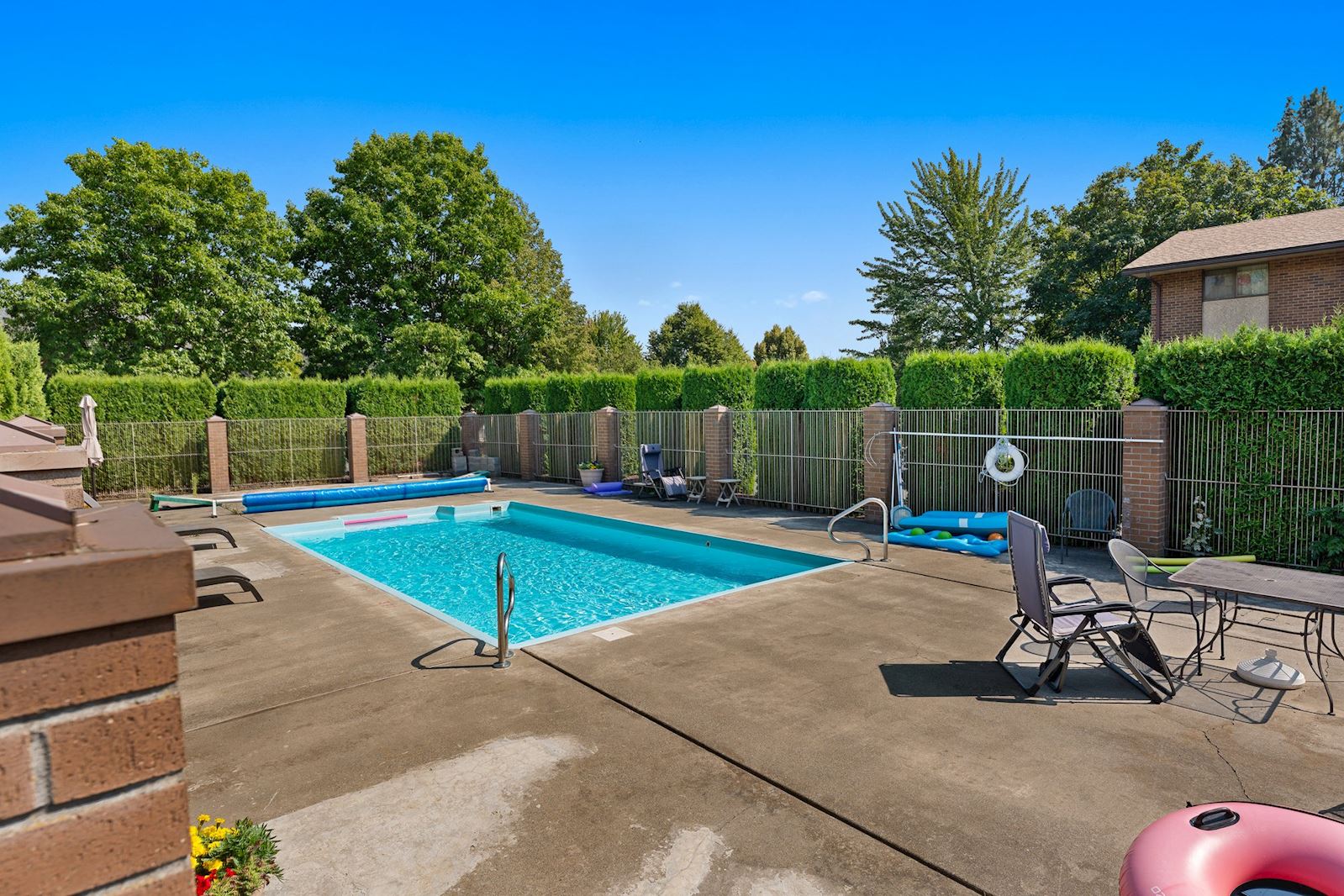 Pool Area at 13223 E 29th Ave Unit 2, Country Village 55+ Community, Spokane Valley WA. Listed by Team Dailey.