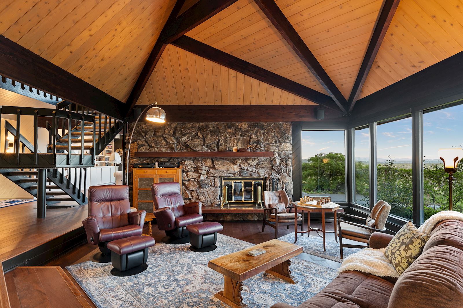 Authentic Ron Tan architecture at the iconic 4302 N Indian Bluff Rd luxury estate in Spokane WA 99224