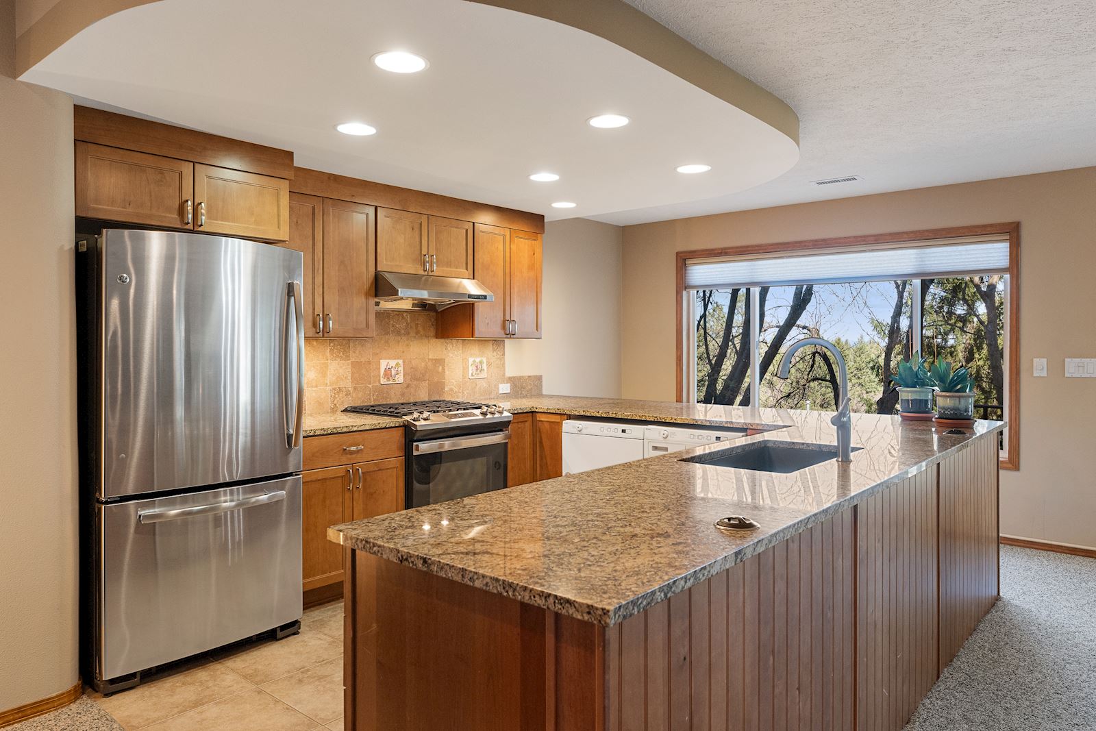 Fully equipped second kitchen in the walk-out daylight basement attached ADU on the South Hill