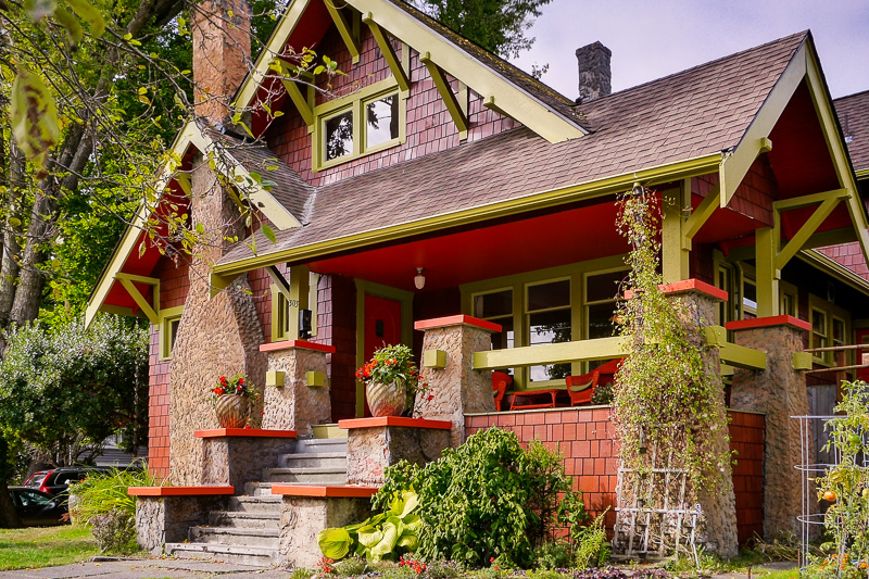 Front a house