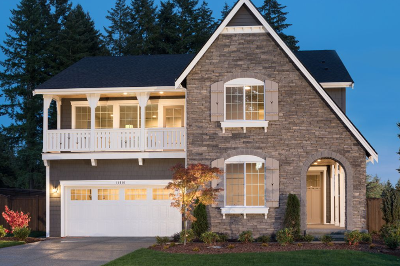 Front a house