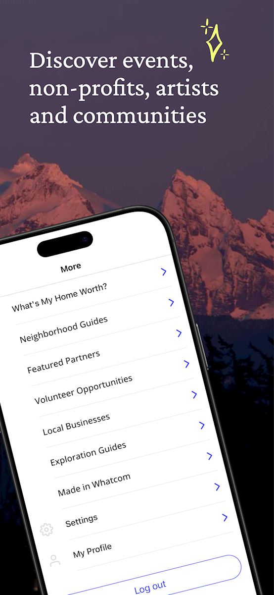 Discover events, non-profits, artists and communities