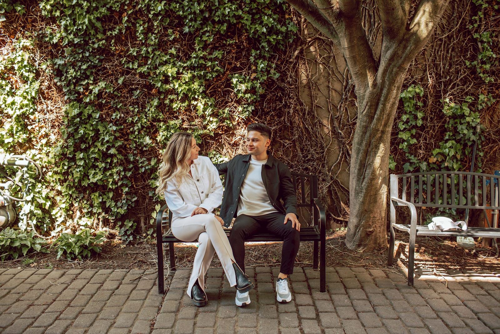 Couple portrait near the water